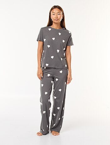Completo pigiama t-shirt + pantaloni - 2 pezzi