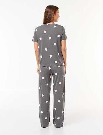 Completo pigiama t-shirt + pantaloni - 2 pezzi