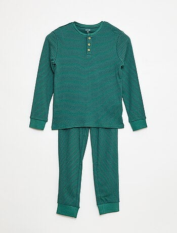Pigiama composto da t-shirt + pantaloni a coste - 2 pezzi