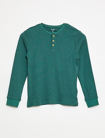 Pigiama composto da t-shirt + pantaloni a coste - 2 pezzi