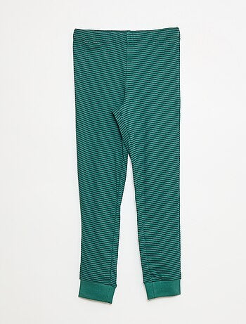 Pigiama composto da t-shirt + pantaloni a coste - 2 pezzi