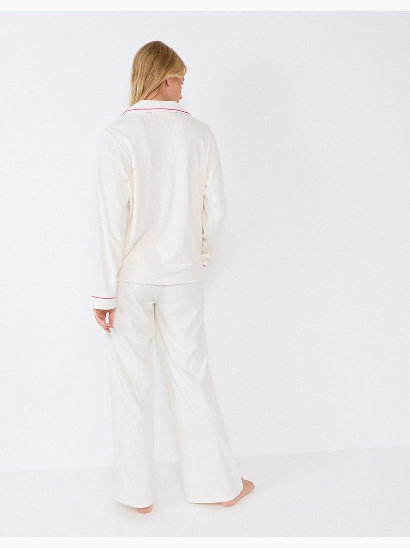 Pigiama con bordino, mo fashion Bianco - Kiabi