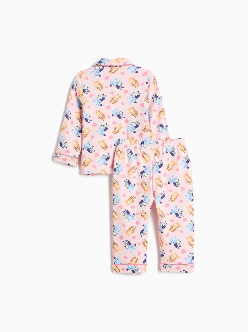 Pigiama con camicia 'bluey', mo fashion Rosa - Kiabi