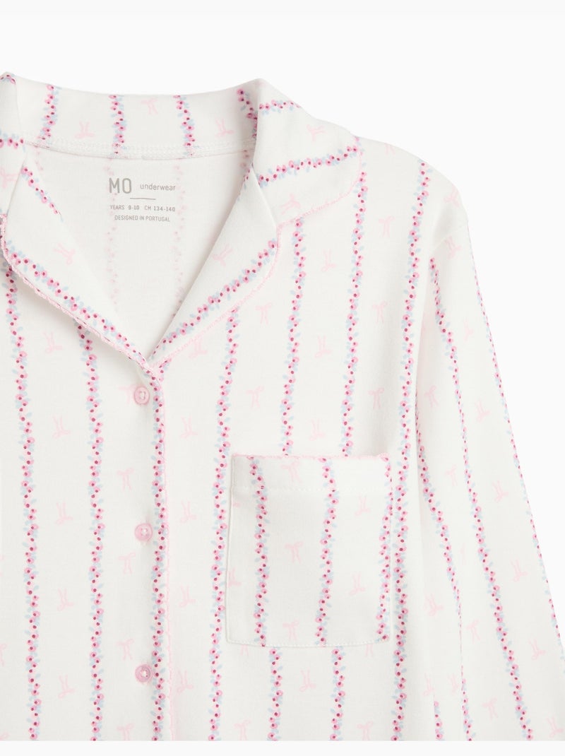 Pigiama con camicia, mo fashion Bianco - Kiabi