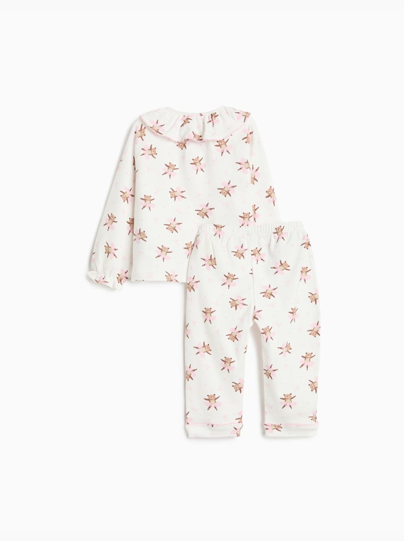 Pigiama con camicia, mo fashion Bianco - Kiabi