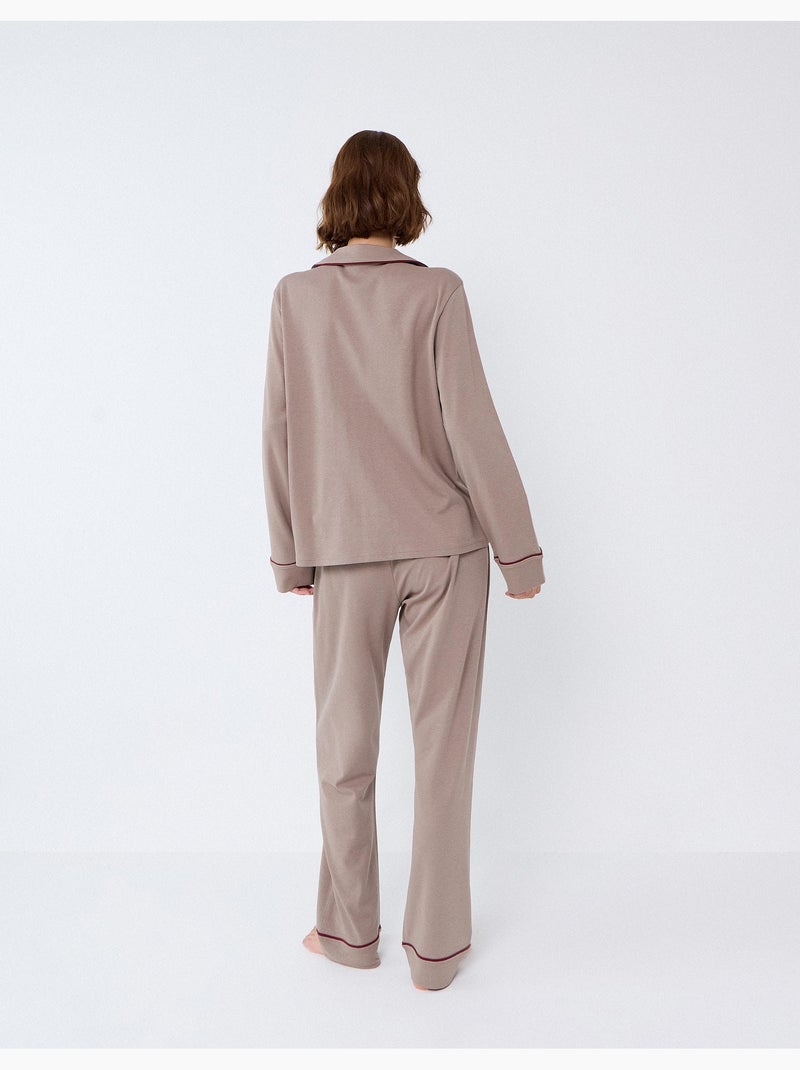 Pigiama con camicia, mo fashion Grigio - Kiabi