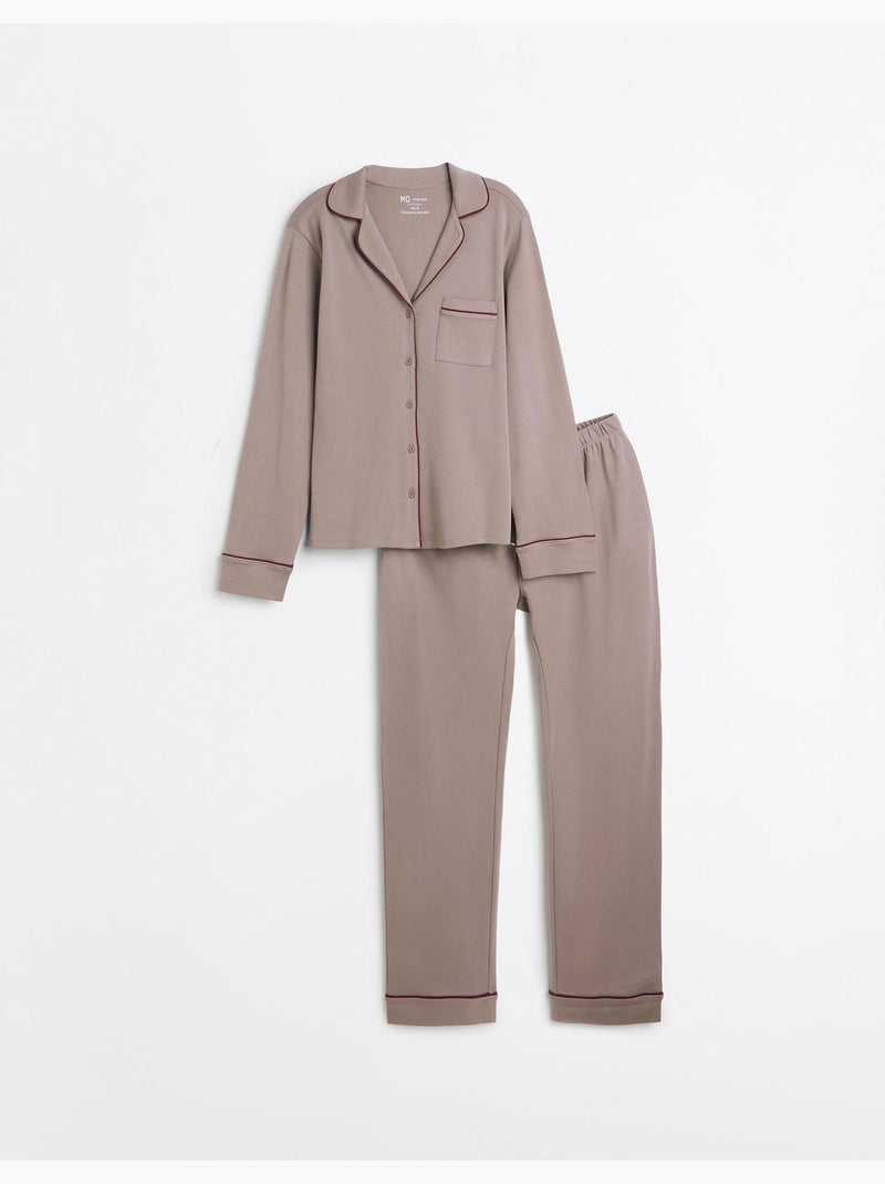Pigiama con camicia, mo fashion Grigio - Kiabi