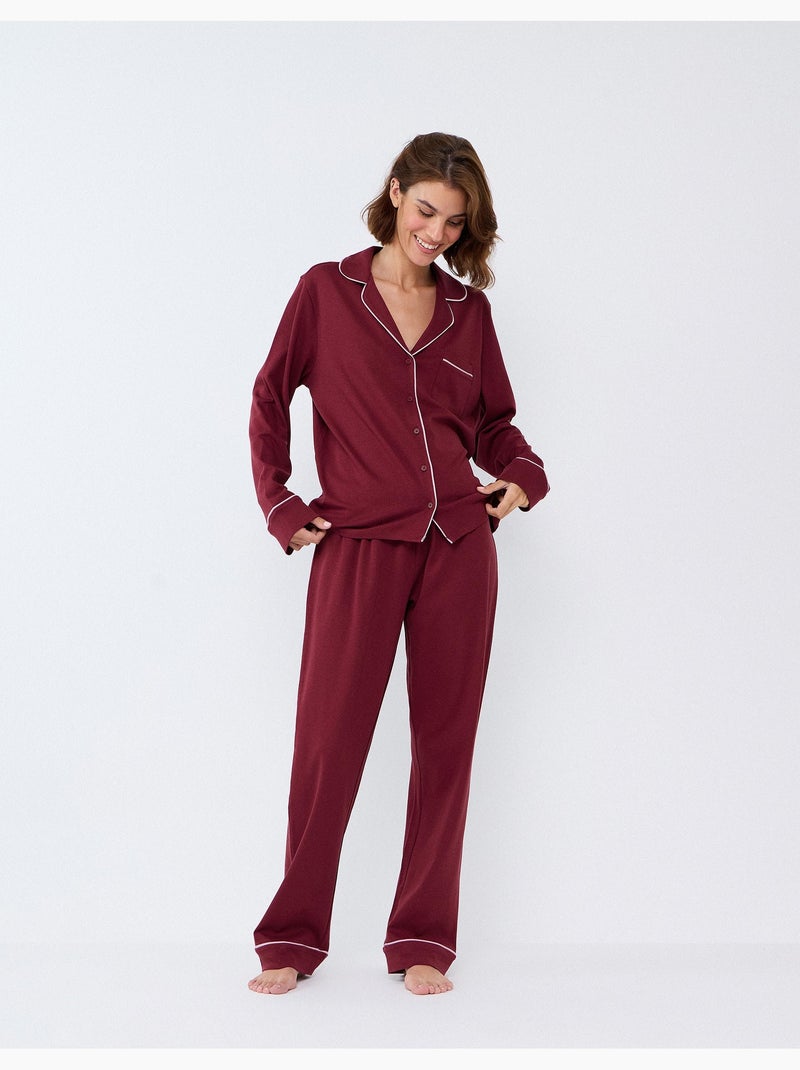 Pigiama con camicia, mo fashion Marrone - Kiabi