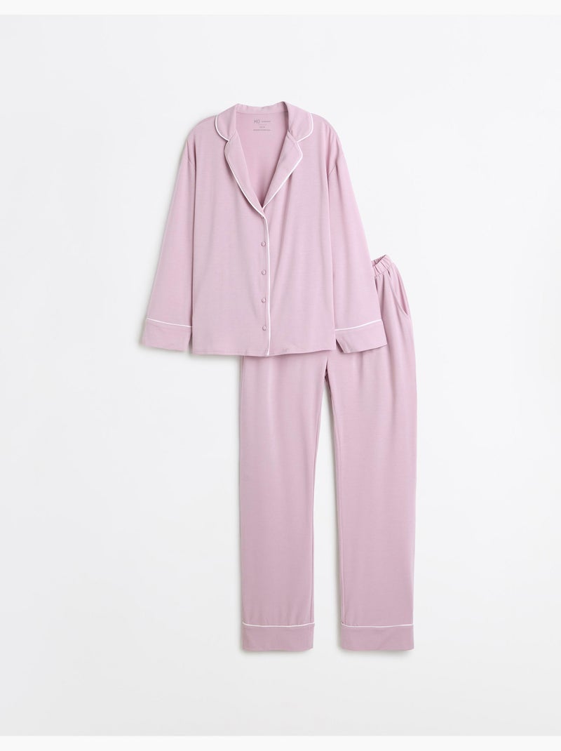 Pigiama con camicia, mo fashion Rosa - Kiabi