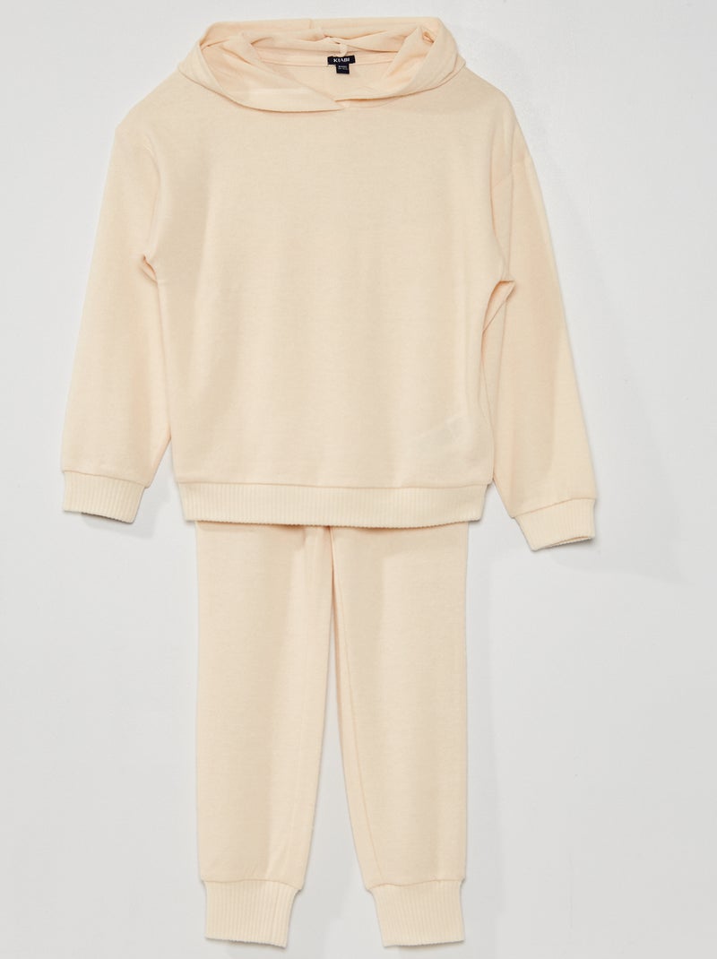Pigiama con cappuccio in maglia GRIGIO - Kiabi