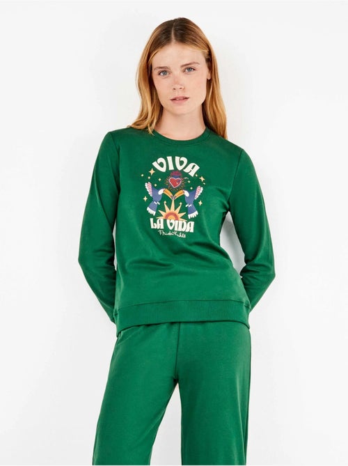 Pigiama con felpa e pantaloni di frida kahlo - Kiabi