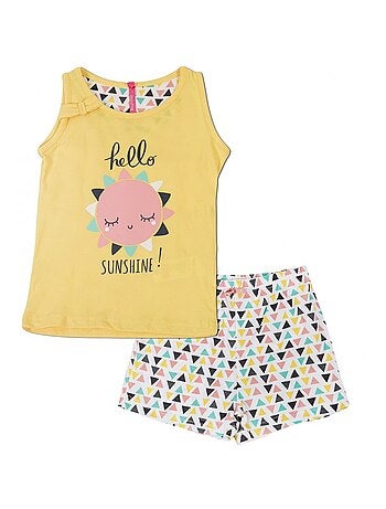 Pigiama con pantaloncini Bambina