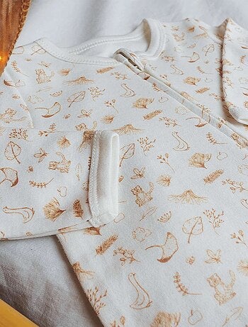 Pigiama con zip frontale