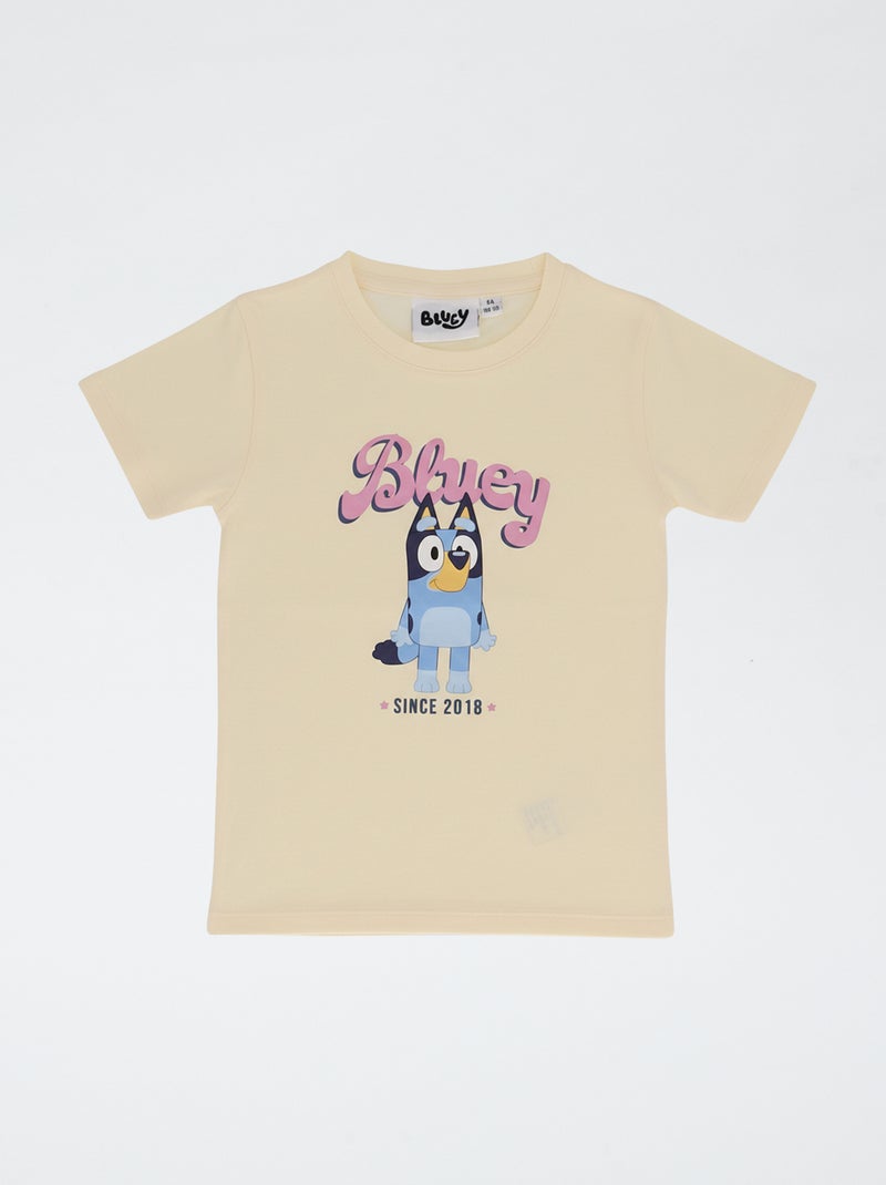 Pigiama coordinato in cotone con stampa 'Bluey' Rosa - Kiabi