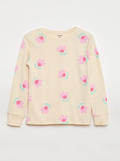 Pigiama coordinato stampato t-shirt + pantaloni - 2 pezzi - Kiabi