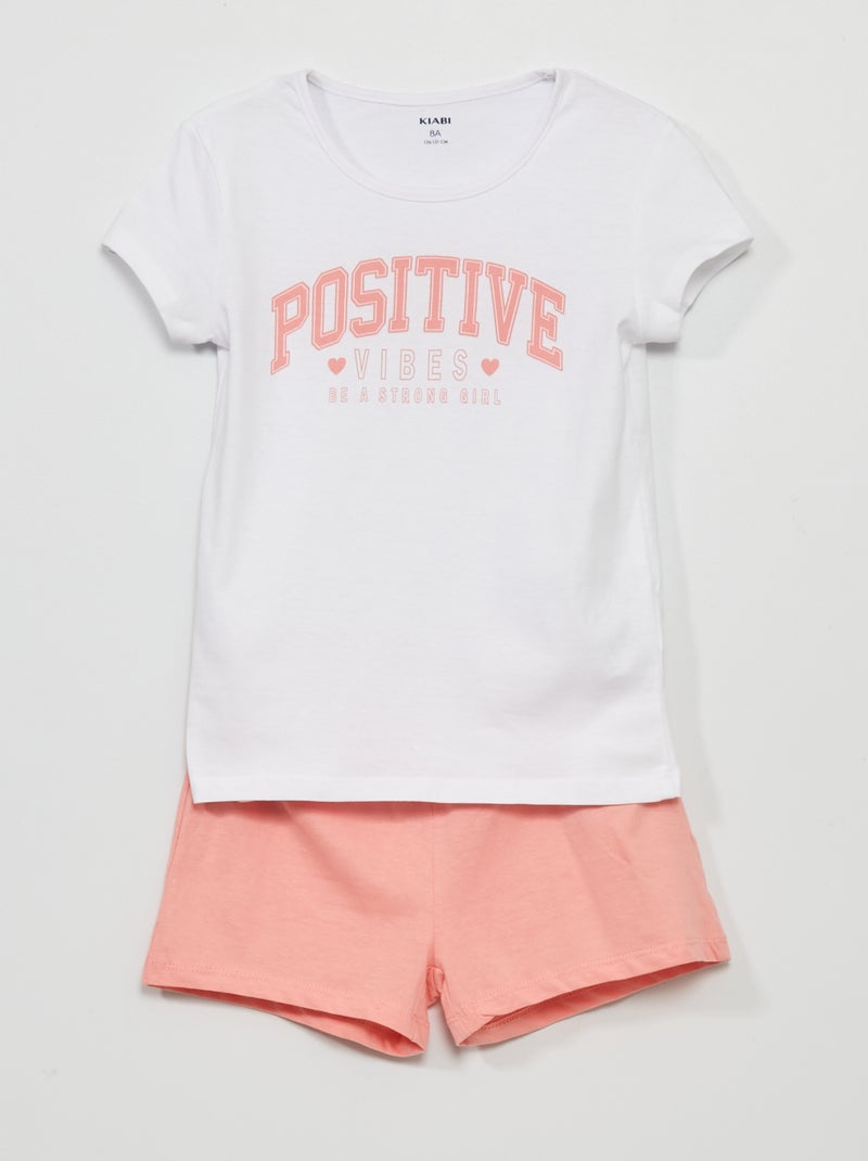 Pigiama Corto Donna Estivo In Cotone Floreale | Unigross - Foto 2