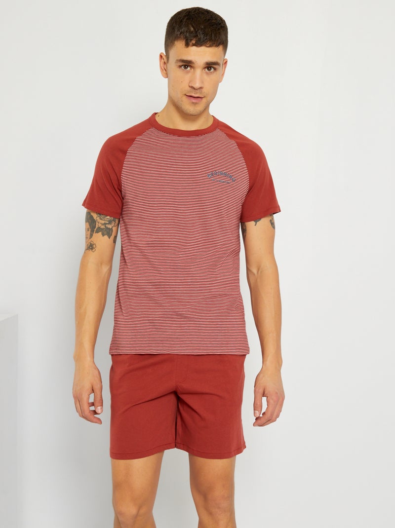 Pigiama corto - 2 pezzi ROSSO - Kiabi