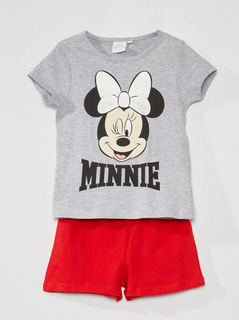 Pigiama corto - Stampa 'Minnie' - 2 pezzi GRIGIO - Kiabi