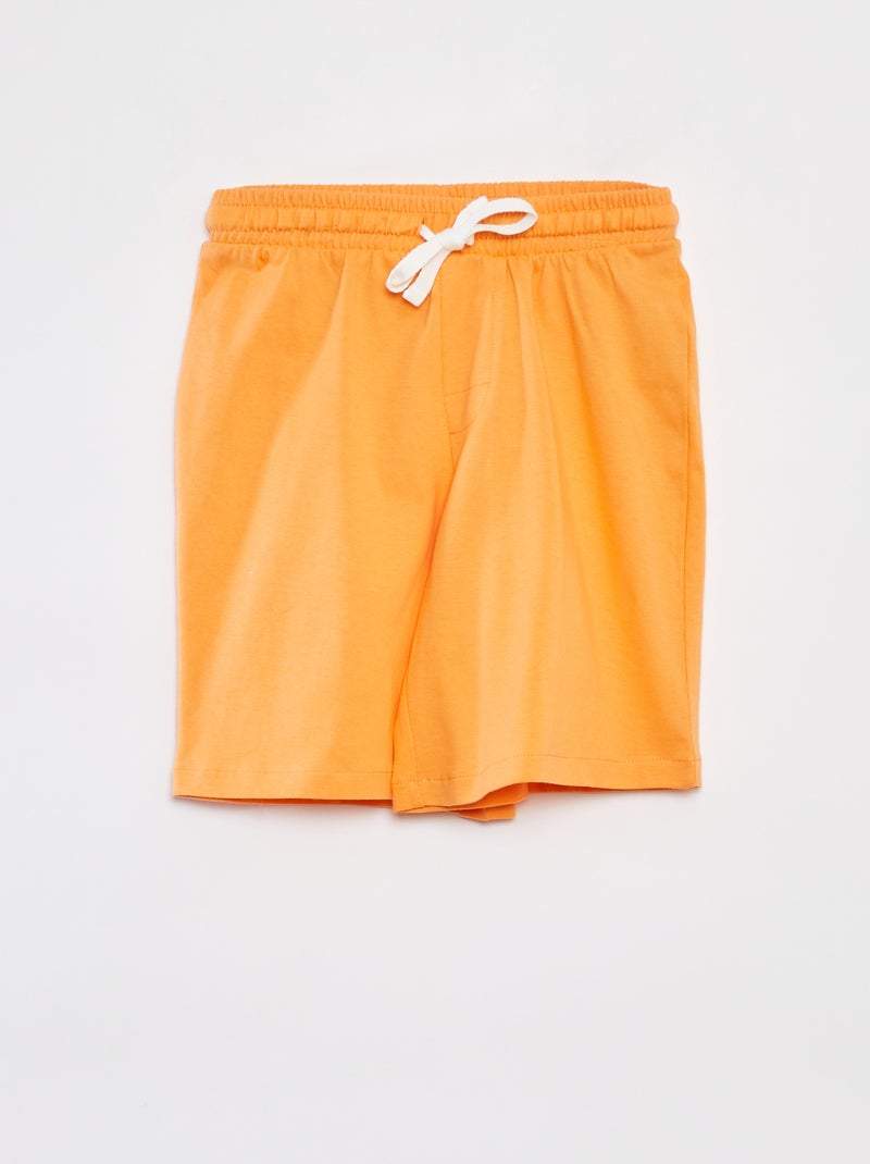 Pigiama corto 2 pezzi - t-shirt con  stampa + pantaloncini GRIGIO - Kiabi