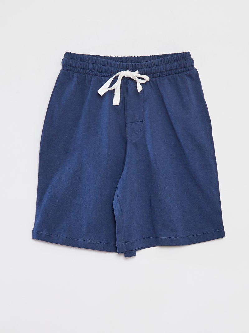 Pigiama corto 2 pezzi - t-shirt con  stampa + pantaloncini GRIGIO - Kiabi