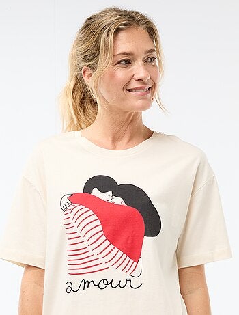 Pigiama corto 2 pezzi 'Agathe Sorlet x Kiabi' - San Valentino