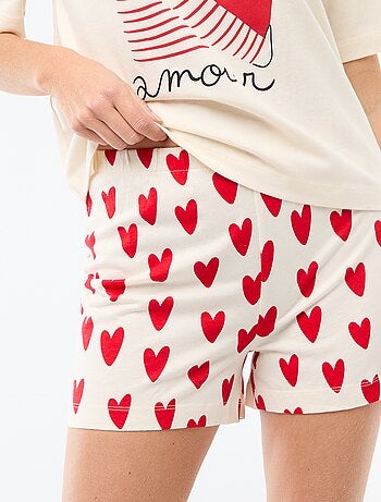 Pigiama corto 2 pezzi 'Agathe Sorlet x Kiabi' - San Valentino