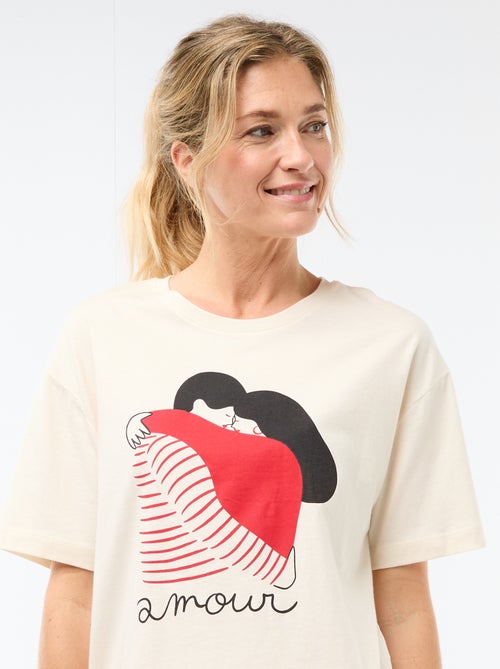 Pigiama corto 2 pezzi 'Agathe Sorlet x Kiabi' - San Valentino - Kiabi