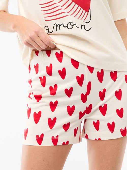 Pigiama corto 2 pezzi 'Agathe Sorlet x Kiabi' - San Valentino - Kiabi