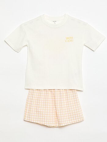 Pigiama corto 2 pezzi