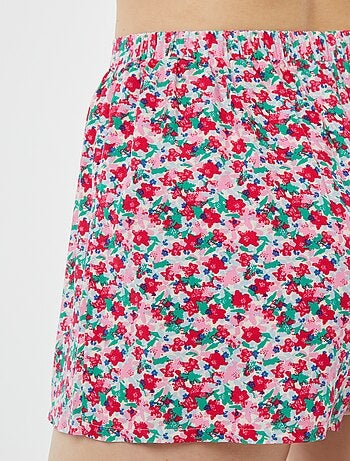 Pigiama corto 2 pezzi con t-shirt annodata