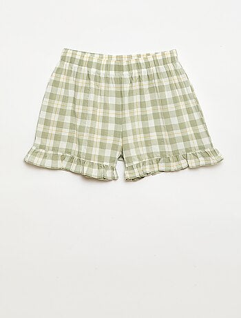 Pigiama a pantaloncino 2 pezzi con volant