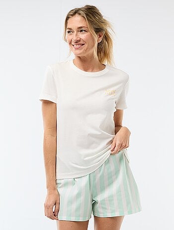 Pigiama corto 2 pezzi 'Festa della Mamma'