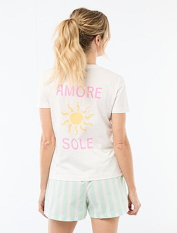Pigiama corto 2 pezzi 'Festa della Mamma'