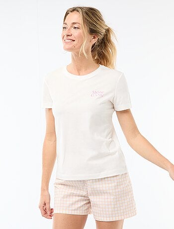 Pigiama corto 2 pezzi 'Festa della Mamma'