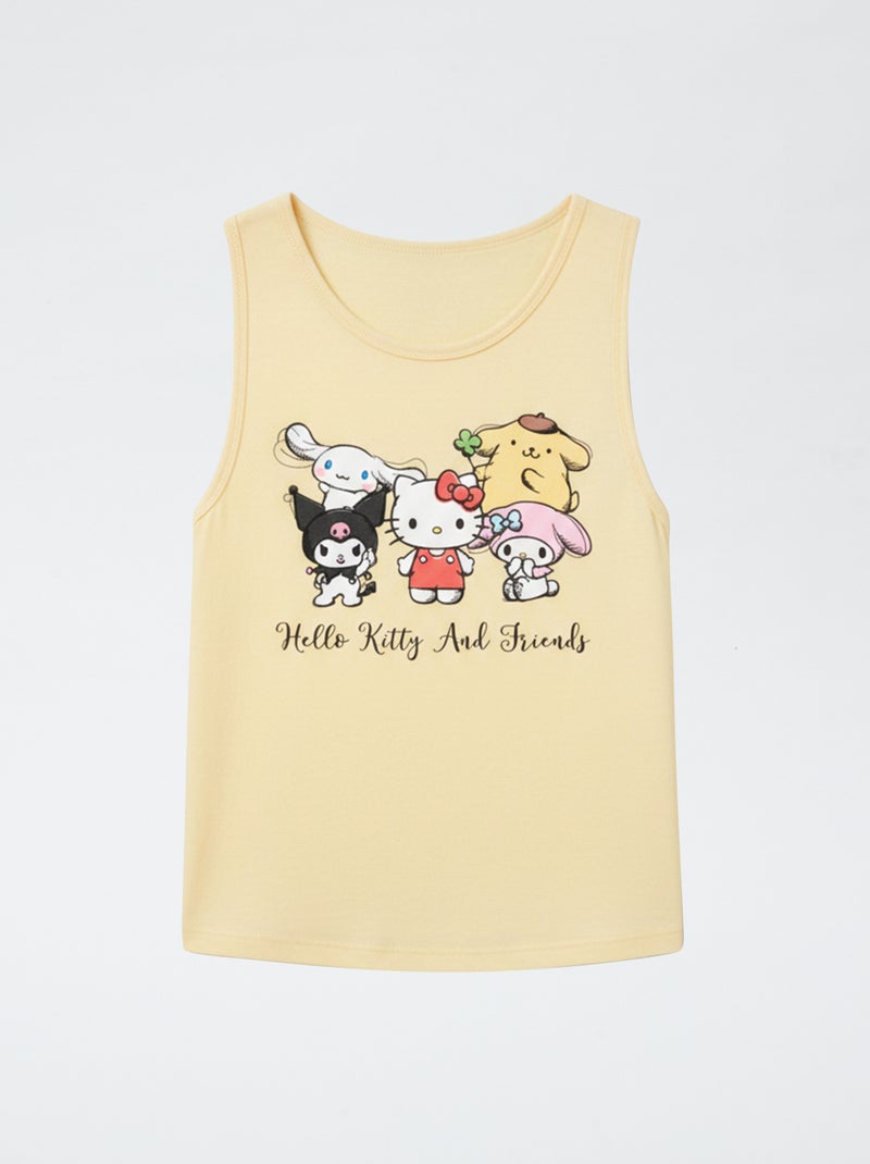 Pigiama corto 2 pezzi 'Hello Kitty' Giallo - Kiabi