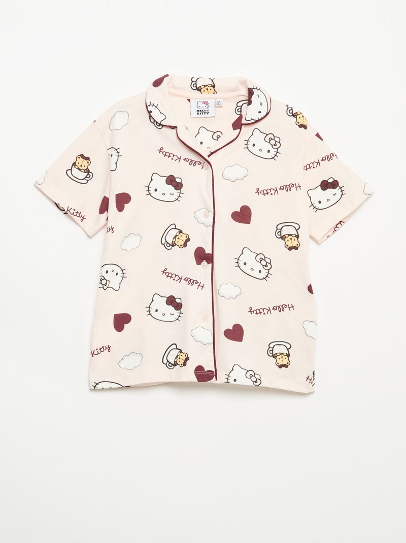 Pigiama corto 2 pezzi 'Hello Kitty' Rosa - Kiabi