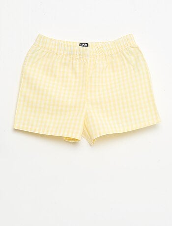 Pigiama corto 2 pezzi in cotone