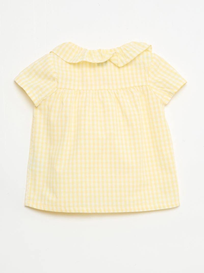 Pigiama corto 2 pezzi in cotone Giallo - Kiabi