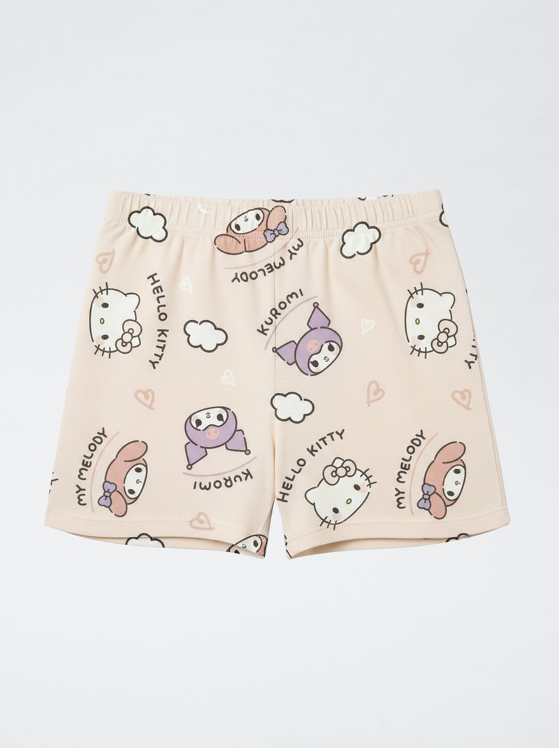 Pigiama corto 2 pezzi in jersey di cotone 'Hello Kitty' Rosa - Kiabi