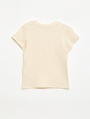 Pigiama corto 2 pezzi in maglia a costine