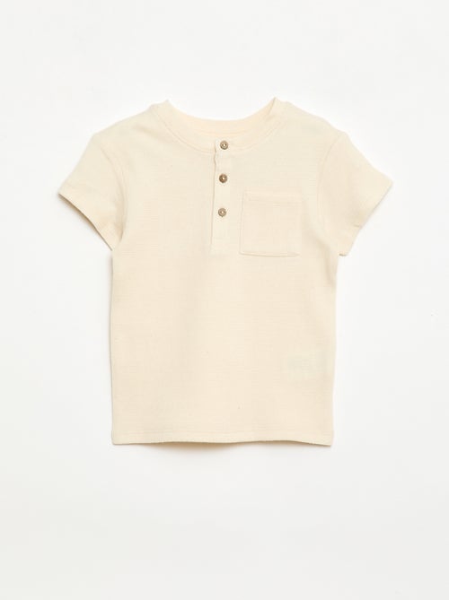 Pigiama corto 2 pezzi in maglia a costine - Kiabi