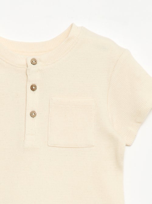 Pigiama corto 2 pezzi in maglia a costine - Kiabi