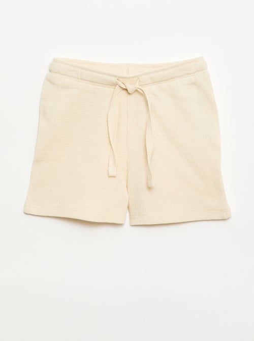 Pigiama corto 2 pezzi in maglia a costine - Kiabi