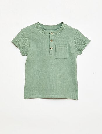 Pigiama corto 2 pezzi in maglia a costine