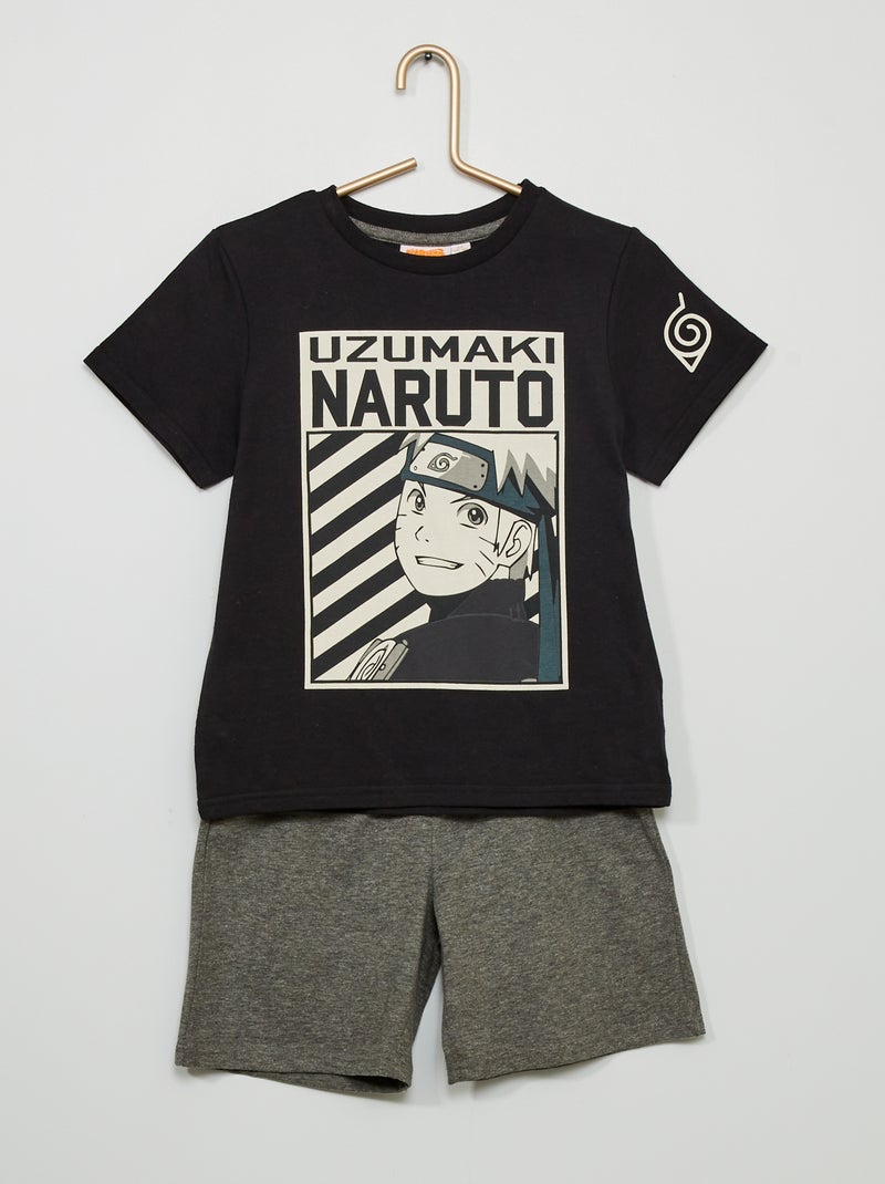 Pigiama Uomo Estivo Corto In Cotone - Set Due Pezzi Con Scollo A V E Pantaloncini Scozzesi