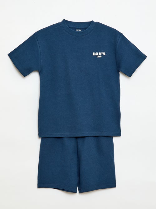 Pigiama corto 2 pezzi short + T-shirt - Kiabi