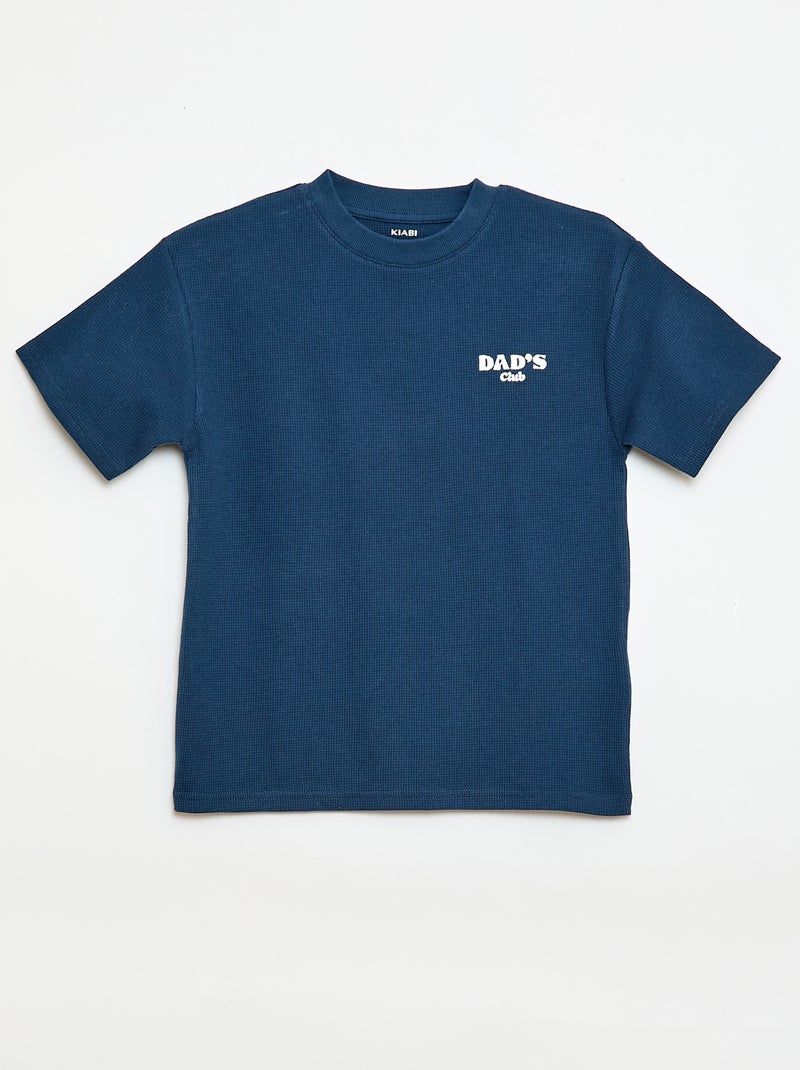 Pigiama corto 2 pezzi short + T-shirt Blu - Kiabi