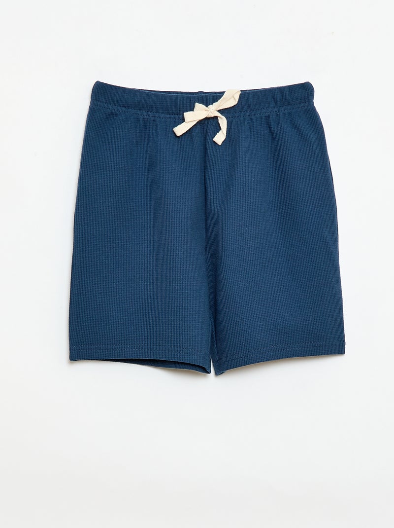 Pigiama corto 2 pezzi short + T-shirt Blu - Kiabi