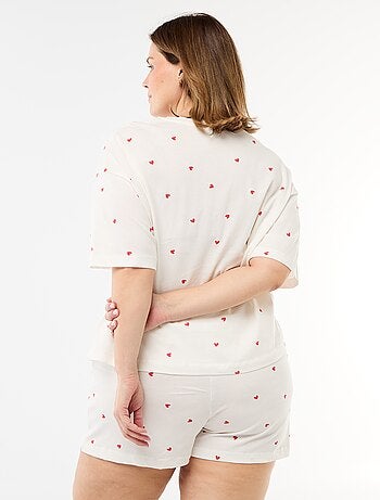 Pigiama corto a fantasia - 2 pezzi