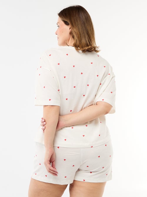 Pigiama corto a fantasia - 2 pezzi - Kiabi